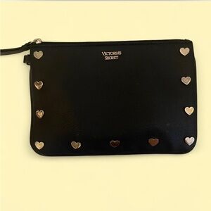 Black Leather Victoria’s Secret Clutch